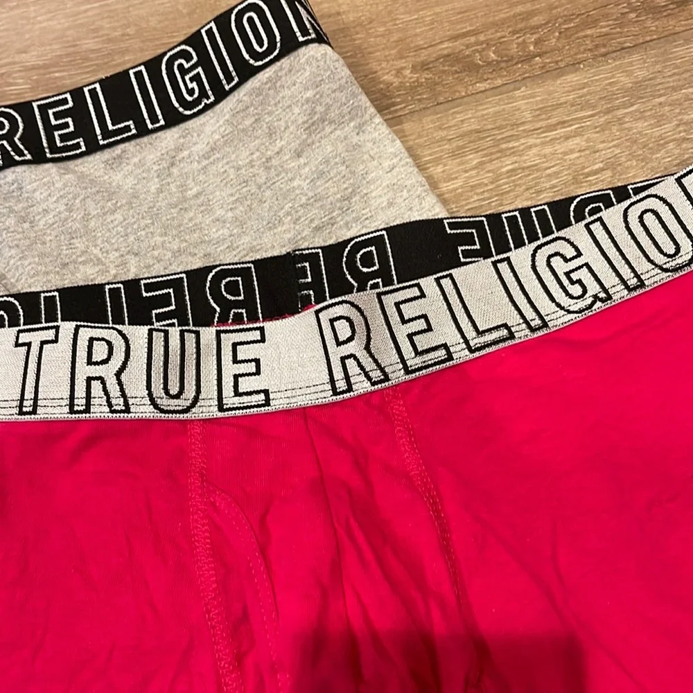 True Religion XL Fly Front Cotton/Spandex Boxer Brief (2 Single Pairs No Box)